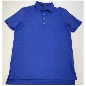 RLX Ralph Lauren Men’s Golf Polo – Size M – Navy Blue – Tranquilo Golf Club –EUC